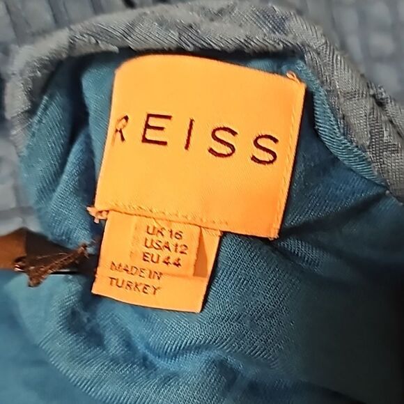 Reiss Salma‎ Lace Bodycon Dress in Aqua Size 12, NWT - Picture 7 of 11